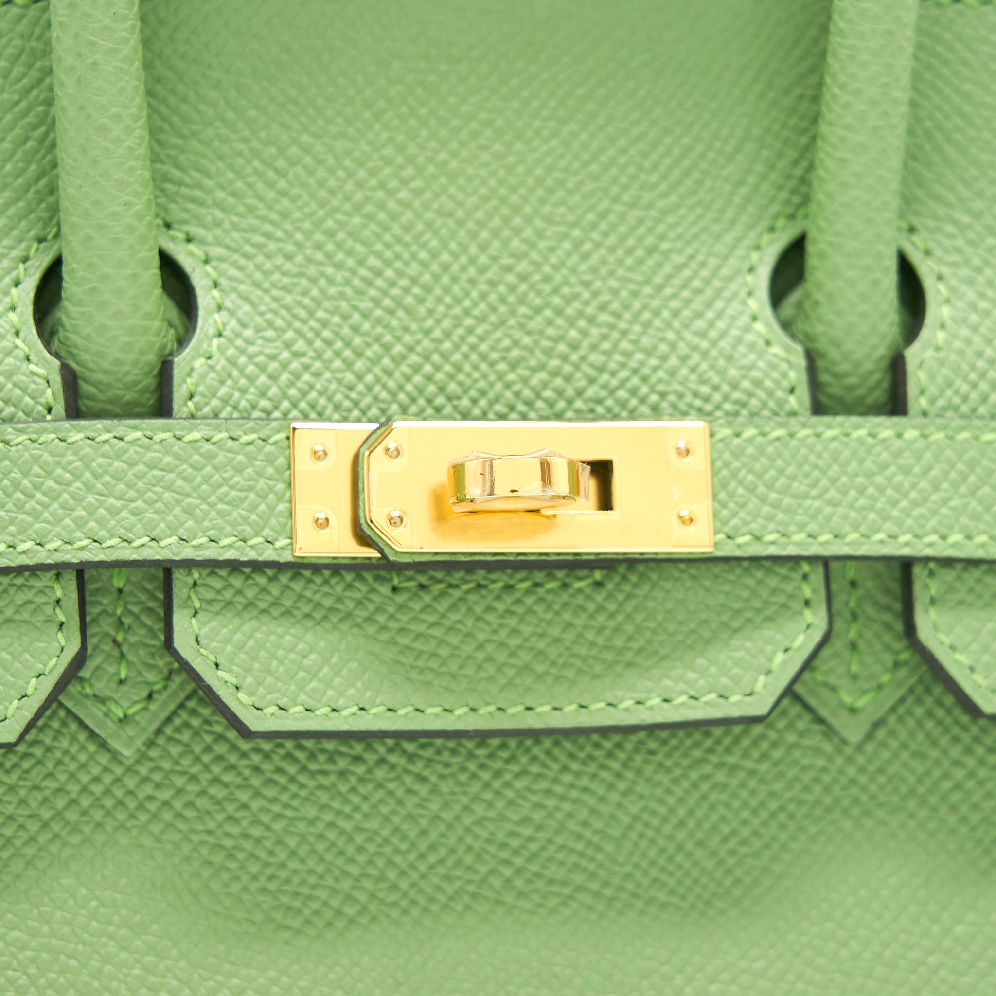 HERMES BIRKIN 25 SELLIER VERT CRIQUET GHW - Image 8