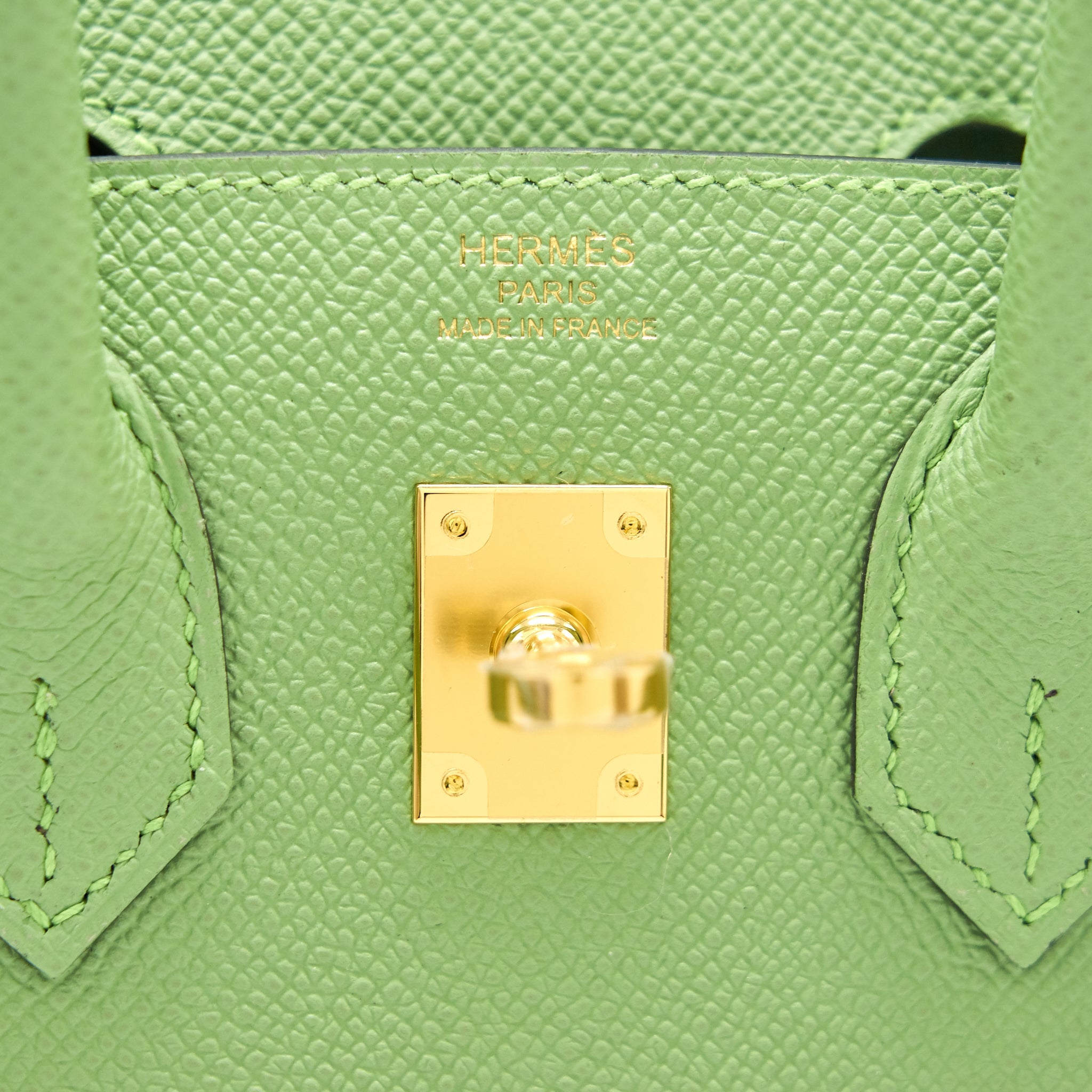 HERMES BIRKIN 25 SELLIER VERT CRIQUET GHW - Image 9