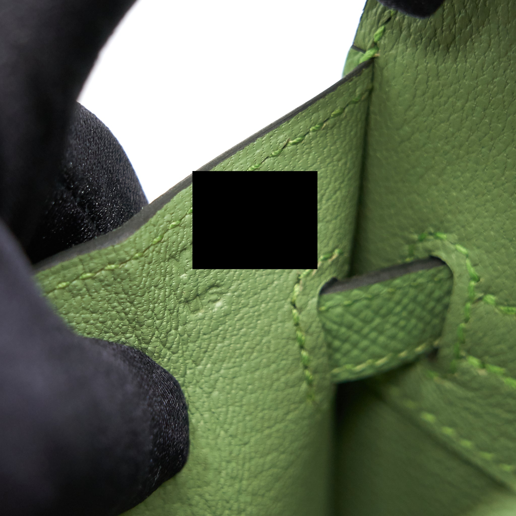 HERMES BIRKIN 25 SELLIER VERT CRIQUET GHW - Image 11