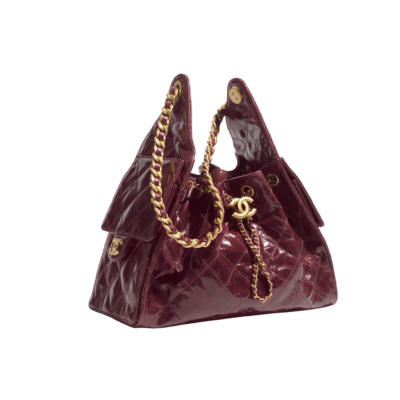 Alternative view of CHANEL 25 BURGUNDY HANDBAG GHW