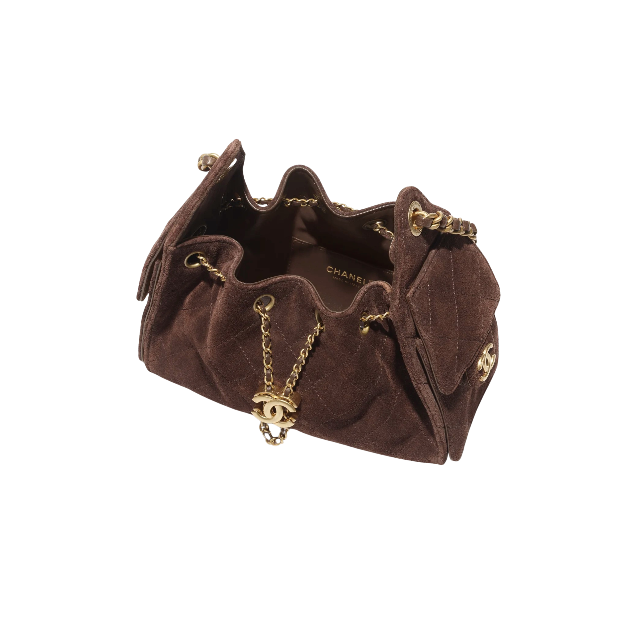 CHANEL 25 SUEDE CALFSKIN MINI HANDBAG GHW - Image 4