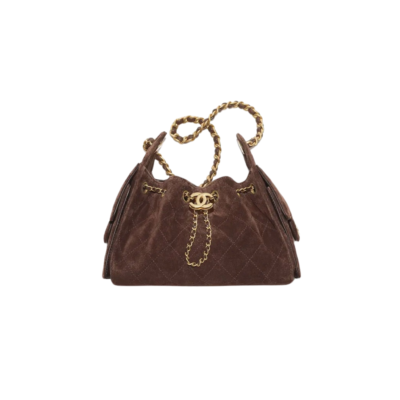 CHANEL 25 SUEDE CALFSKIN MINI HANDBAG GHW