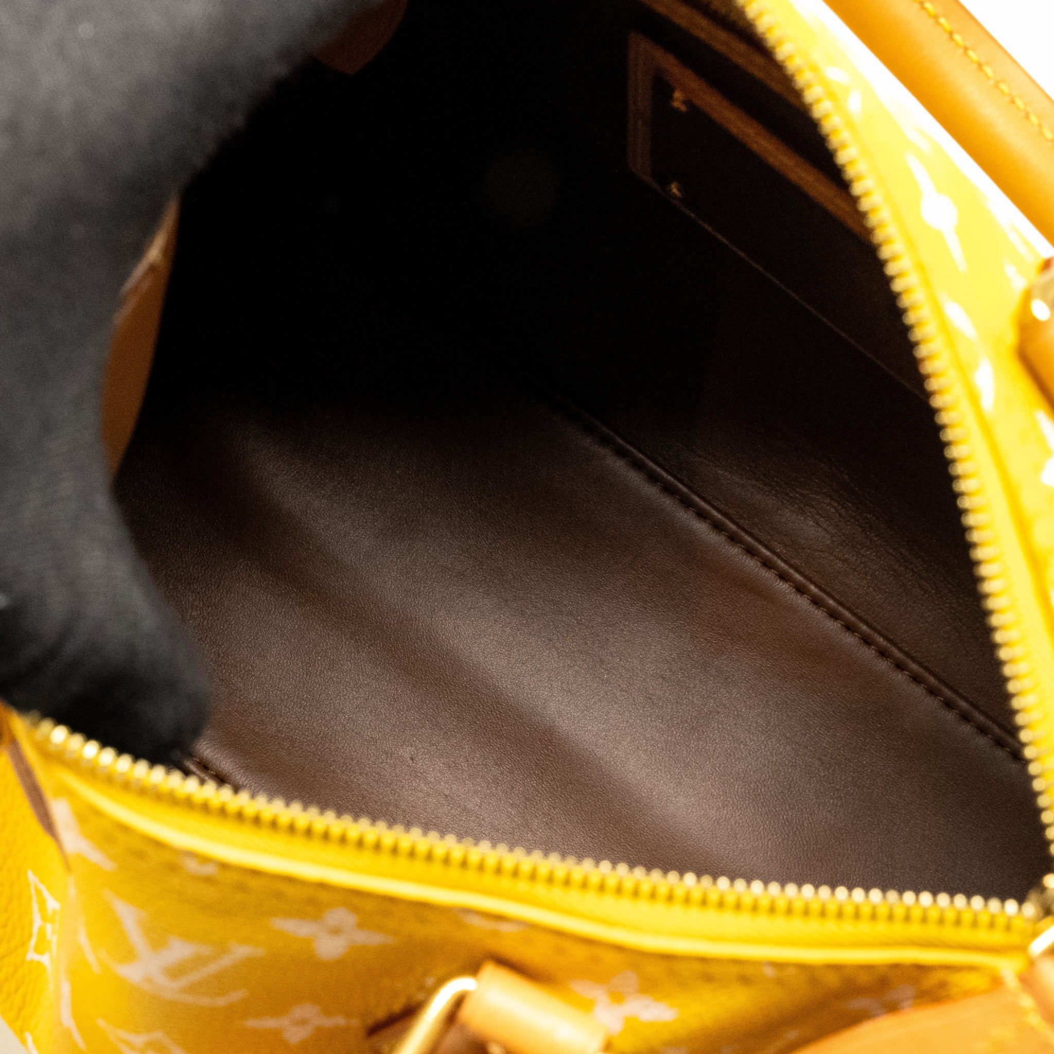 LOUIS VUITTON SPEEDY P9 BANDOULIÈRE 25 MONOGRAM SOFT CALFSKIN JAUNE MAT GHW - Image 16