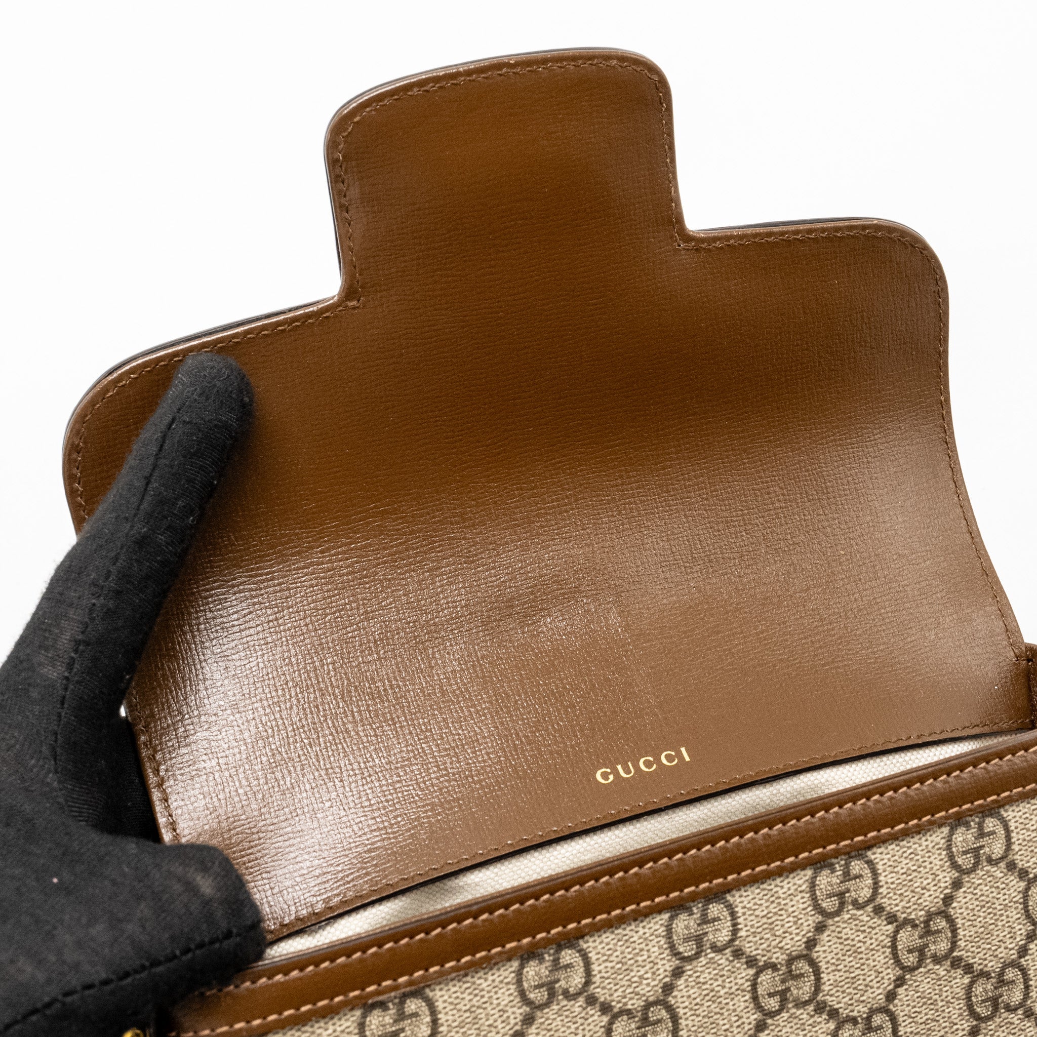 GUCCI HORSEBIT 1955 MINI BAG GG SUPREME CANVAS GHW - Image 13