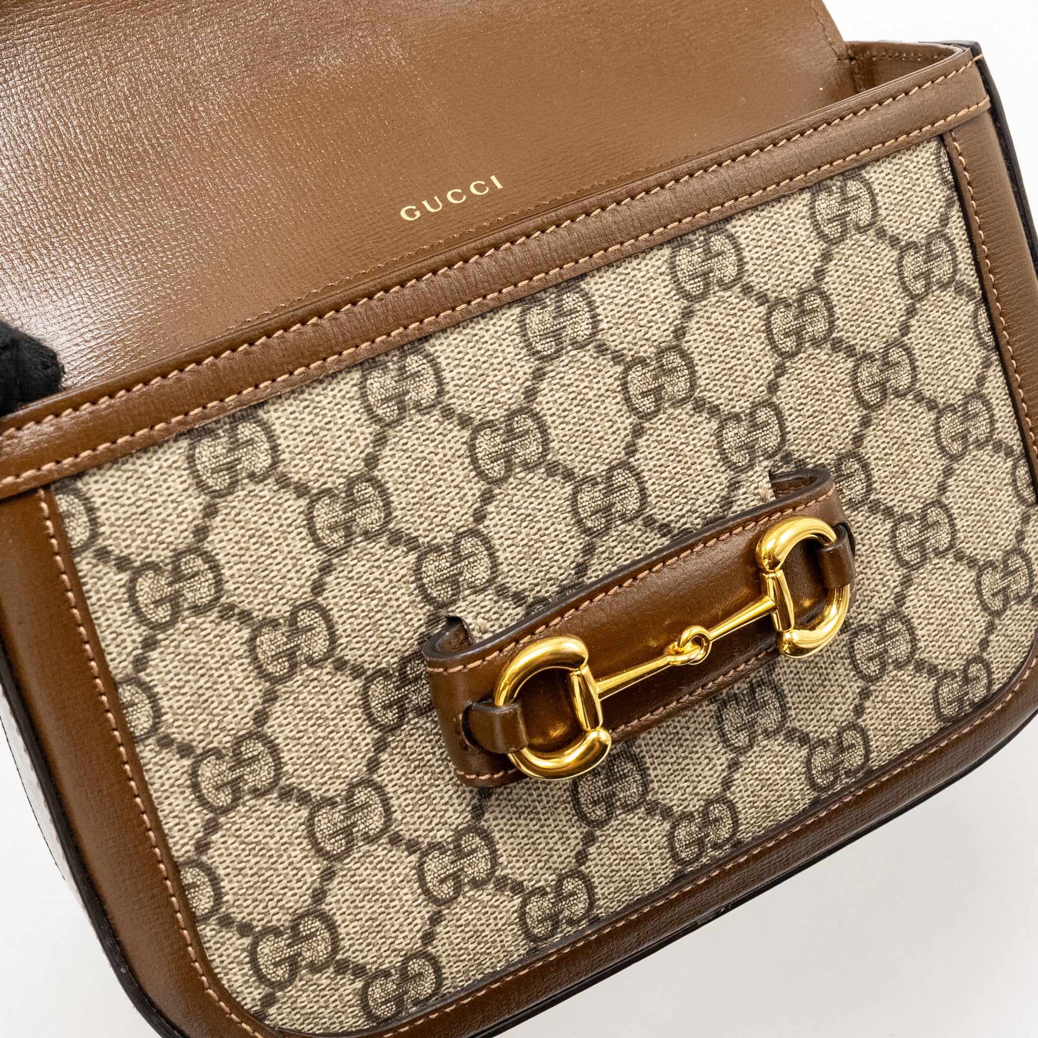 GUCCI HORSEBIT 1955 MINI BAG GG SUPREME CANVAS GHW - Image 14