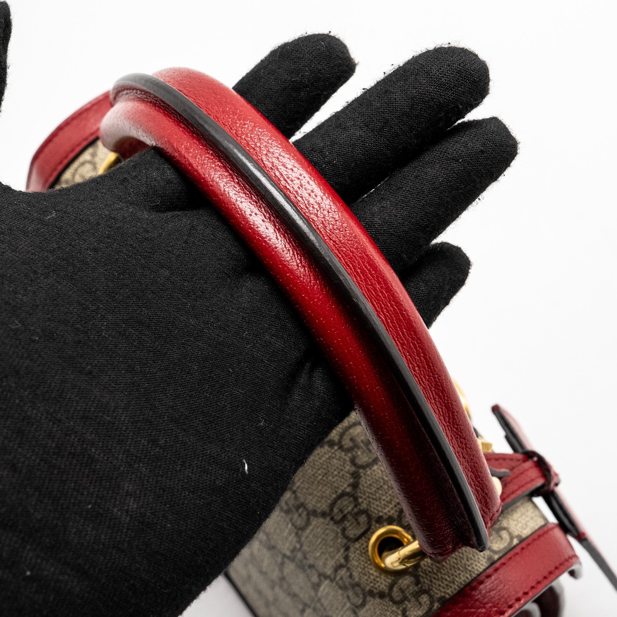 GUCCI QUEEN MARGARET TOP HANDLE BAG GG SUPREME CANVAS RED/ MULTICOLOUR GHW - Image 12