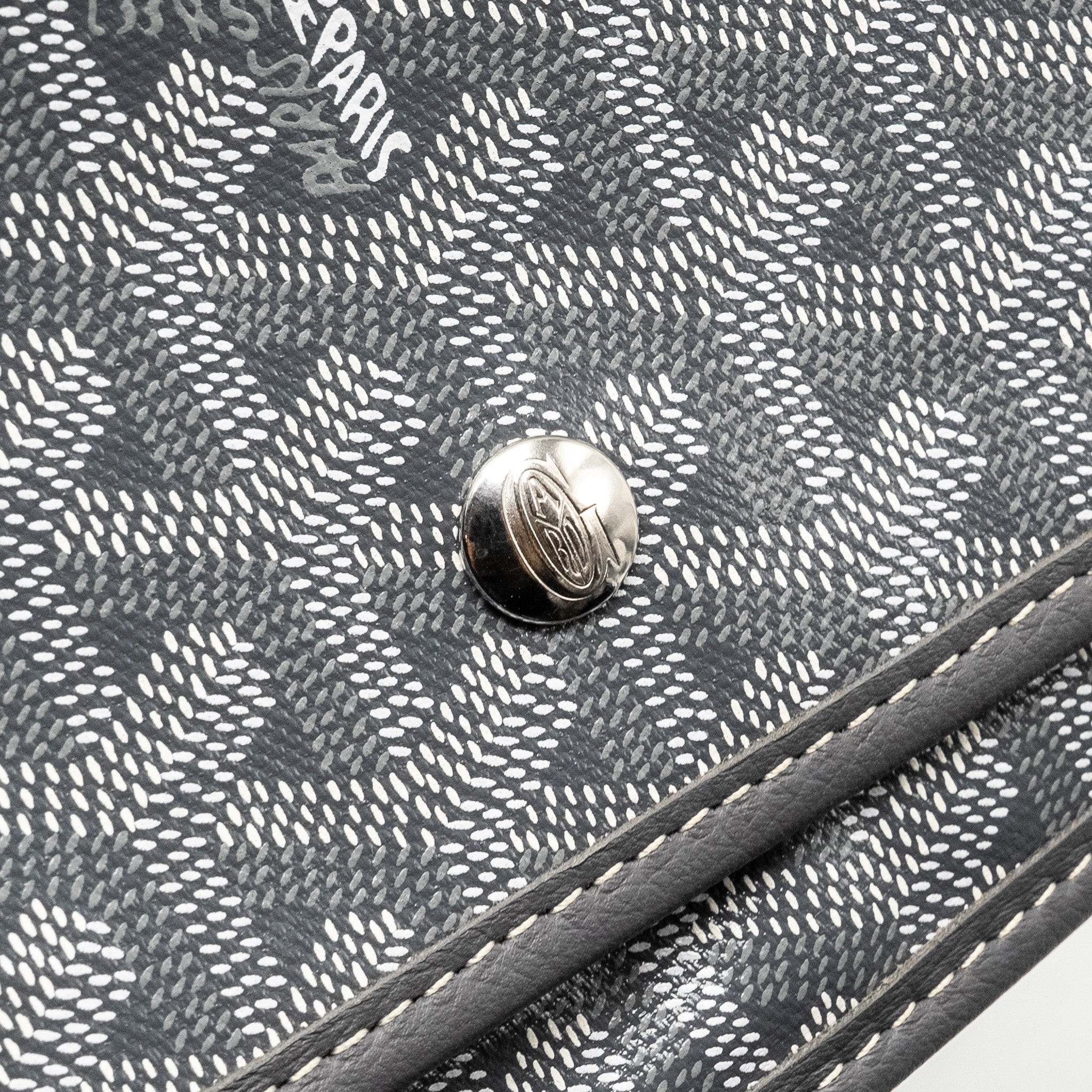GOYARD PLUMET POCHETTE POCKET WALLET GOYARDLINE CANVAS GREY SHW - Image 12