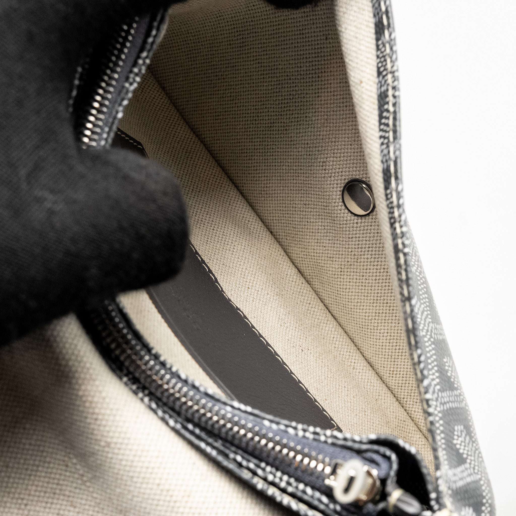 GOYARD PLUMET POCHETTE POCKET WALLET GOYARDLINE CANVAS GREY SHW - Image 15