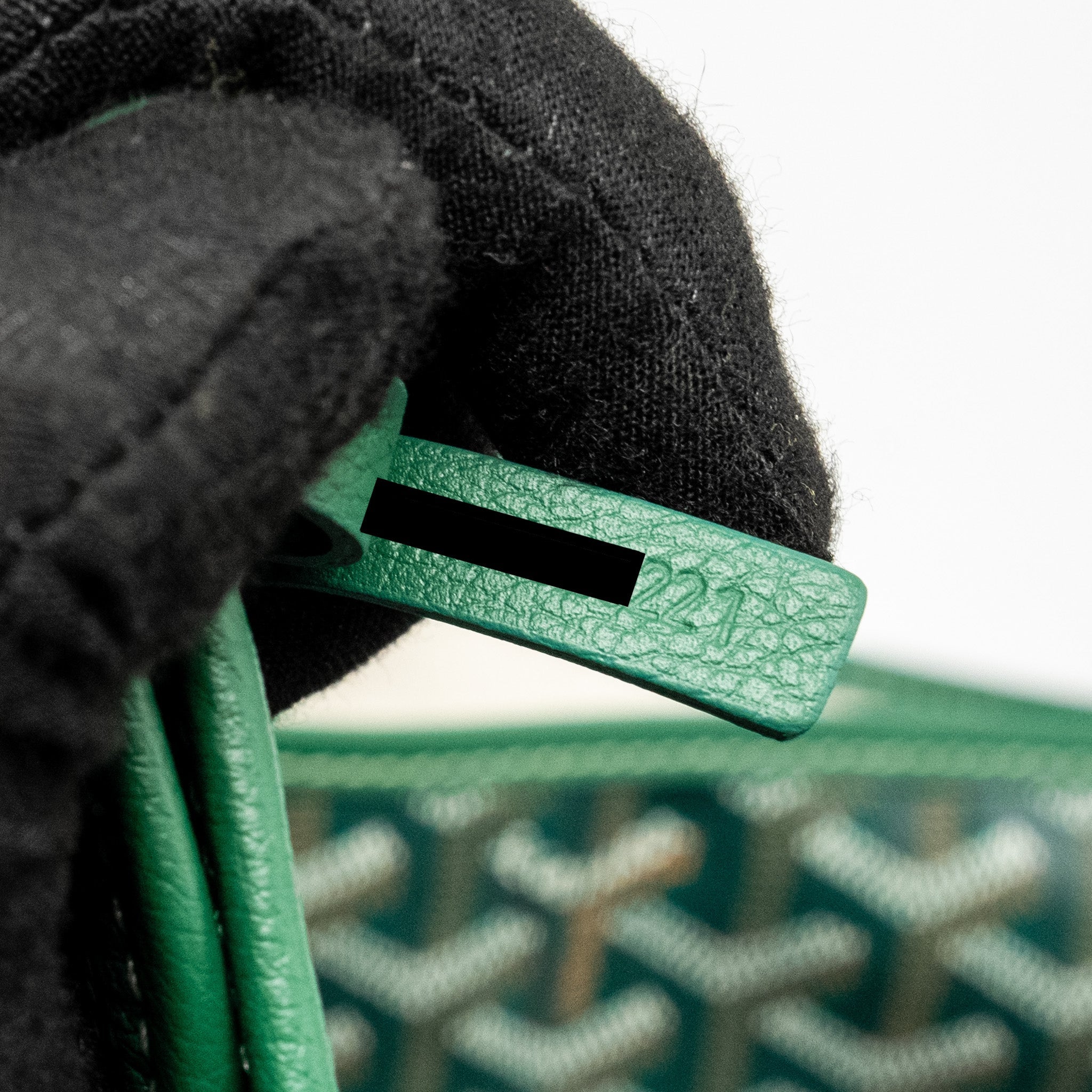 GOYARD SAINT LOUIS GM TOTE BAG CANVAS / CALFSKIN GREEN SHW - Image 14
