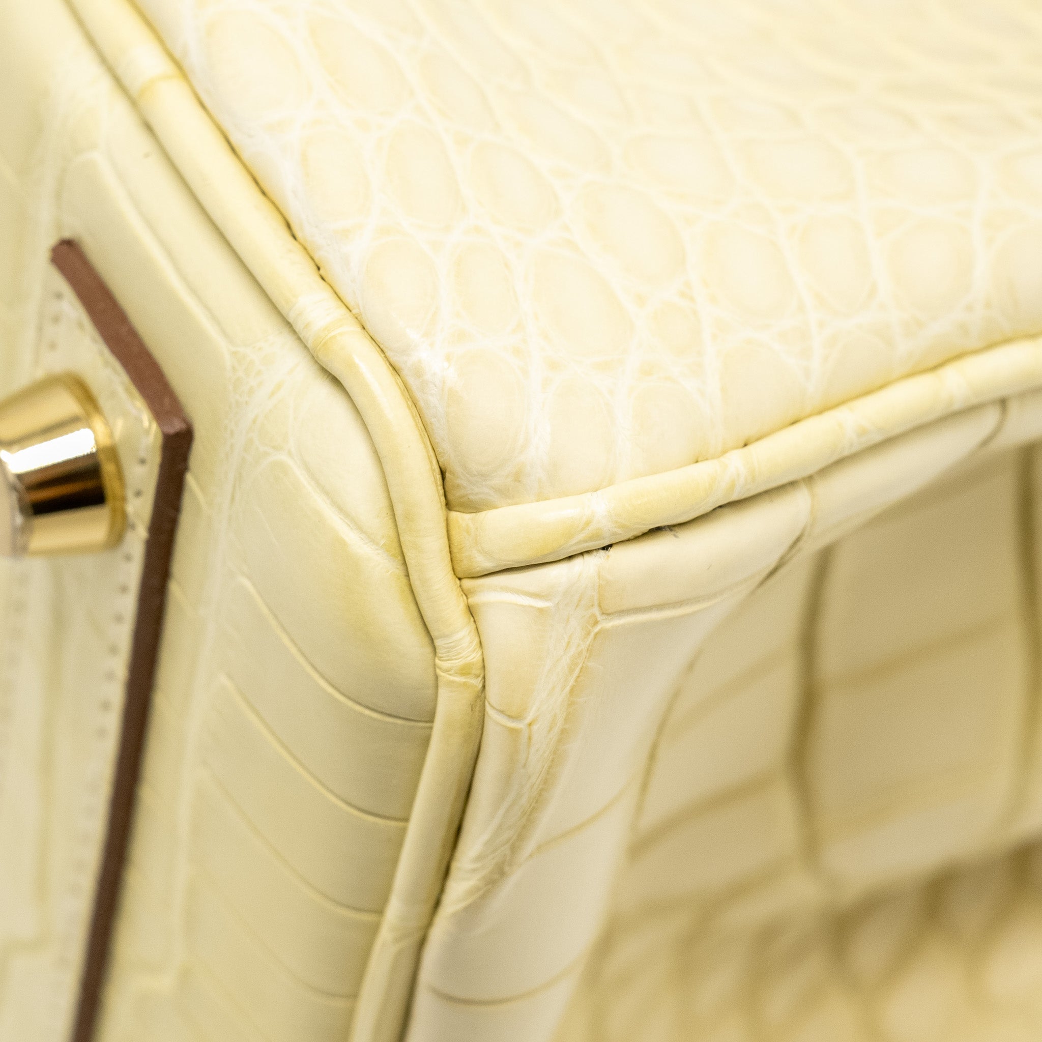 HERMES BIRKIN 25 SPECIAL ORDER MAT ALLIGATOR MISSISSIPPIENSIS VANILLE / GRIS PERLE LGHW - Image 19